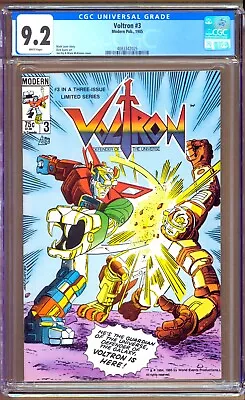Voltron #3 (1985) CGC 9.2  WP  Lerer - Ayers - Fry - McKenna • $39.99
