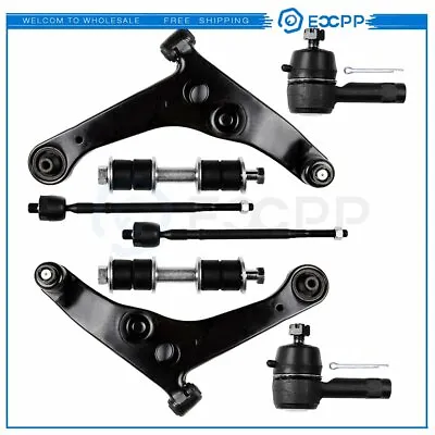 For 02-06 Mitsubishi Lancer Suspension 8x Front Lower Control Arms Sway Bars Kit • $71.62