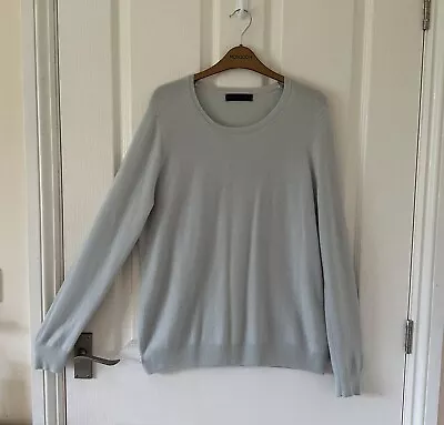 M&s Collection Cashmere Jumper. Size 16. Ice Blue. Round Neck. 100% Cashmere. • £18.99