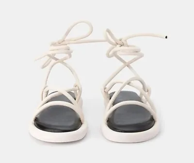 $65 • Buy DOF Studios Coco Womens Sandals Latte Flats Leather Shoes 7.5 US/AU, 38 EU, 5 UK