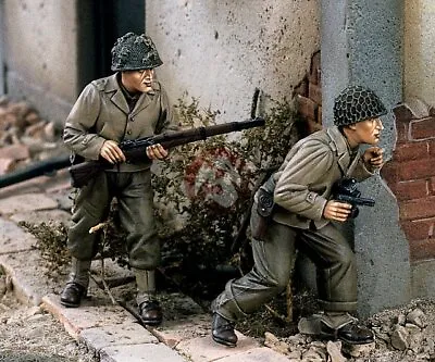 Verlinden 1/35 US Infantry Advancing In Europe WWII (2 Figures) [Resin] 1437 • $18.49