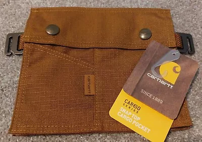 New! Carhartt Snap Top Cargo Pocket Ripstop Dog Harness Accessory Brown • $12