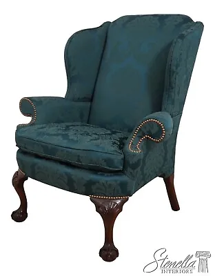 L59736EC: KINDEL Winterthur Collection Newly Upholstered Wing Chair • $3095