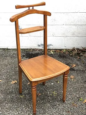 Vintage Bombay Company Valet Chair Rare Full Seat Design Hanger Shelf Pant Drape • $149.99