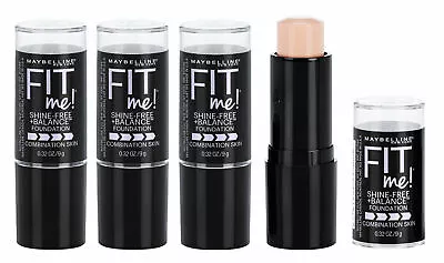 4 X Maybelline Fit Me Stick Makeup Foundation ❤ 110 Porcelain Shine Free Balance • $36.01