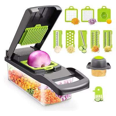 Food Chopper Vegetable Chopper And Slicer Dicing Machine Kitche Multifunctional • $17.39