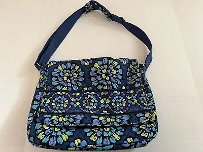Vera Bradley Messenger Bag/Laptop Bag In Indigo Pop - Used Twice • $13.99
