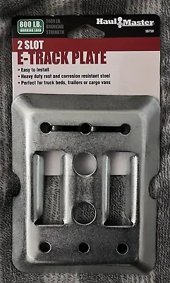 2 E Track Tie Down Plates For Enclosed Trailer Cargo Van Quad Motorcycle Strap • $9.99