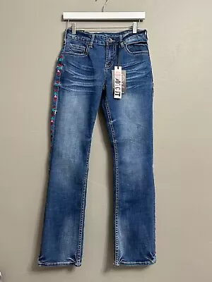 Cowgirl Tuff Jeans Womens 27x33 Denim Boot Cut Flex Stretch • $15