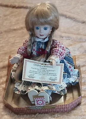Vintage Soft Expressions Wind Up Musical Porcelain Doll Plays  Edelwiess  • $10.99