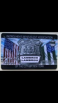 2017 NYPD PBA Card- Unsigned • $28.88