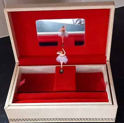 Vintage Design Philipp Musical Jewellery Box 9.1/4  X 5.3/4  Full Working Order  • £12.95