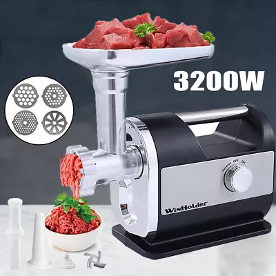 3200W Electric Meat Grinder Sausage Stuffer Maker Fish Beef Fill Machine Handle • $74.99