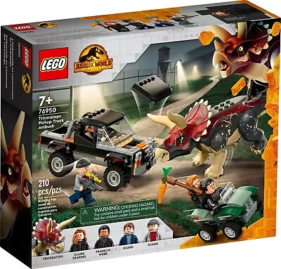 LEGO Jurassic 76950 Triceratops Pickup Truck Ambush - Brand New • $89