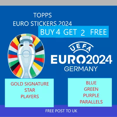 Topps Euro Germany 2024 Golds Signaturesstar Playersparallels Buy 4 Get 2 Free • £9.95