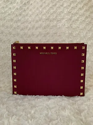 NWT Michael Kors Jet Set Travel XL Zip Stud Clutch Wristlet  • $72