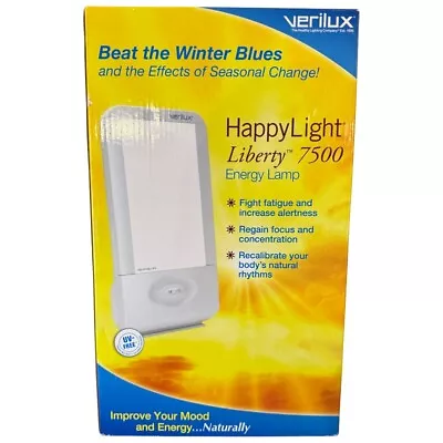 Verilux HappyLight Liberty 7500 LUX Light Therapy Energy Lamp • $19.90