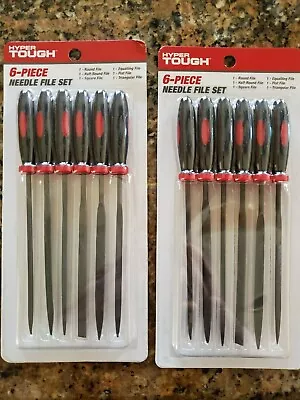 New 2 Sets Hyper Tough 6 - Piece Needle File Set Small Toolbox TR17075C • $9.87