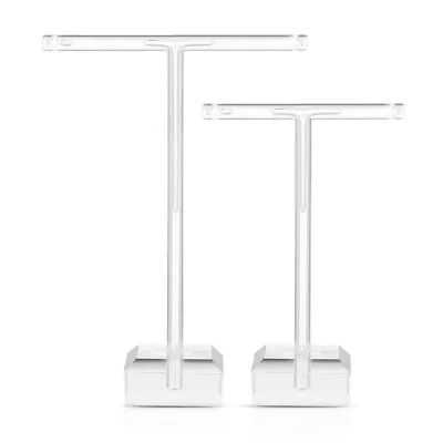 2x Necklace Display Stand Jewelry Holder Organizer Display Necklace Holder Stand • £5.87