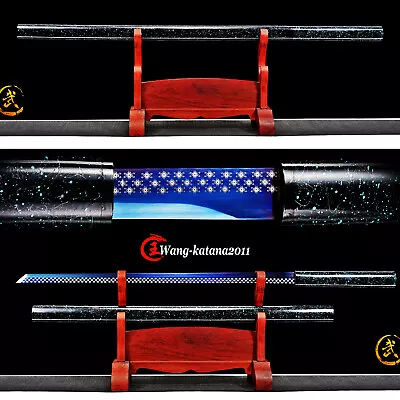 40''Stars Ninjato Blue 1095 Steel Japanese Ninja Straight Functional Stick Sword • $105