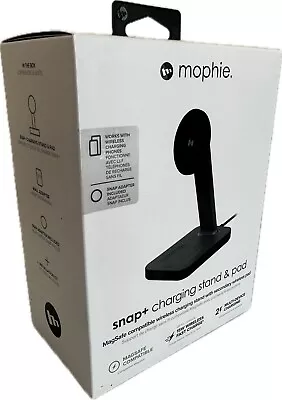 Mophie Snap+ Charging Stand & Pad Black (New In Box/ Unused) • $29.99