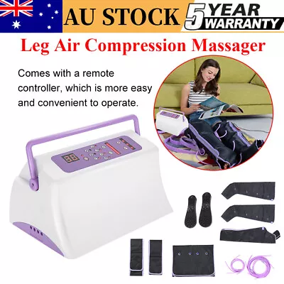 Leg Air Massager Calf Circulation Compression Machine Leg Wraps Pain Release AUS • $180.40