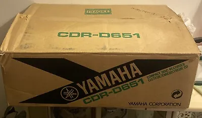 📀YAMAHA CDR-D651 Dual CD Player Recorder Twin Deck Manual~Remote~Complete Box • £395