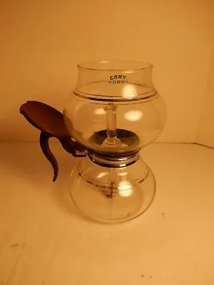 Vintage Art Deco Cory Glass Vacuum DRU / DRL Coffee Brewer Percolator Silver  • $79.95
