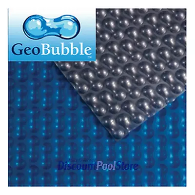 12ft X 24ft Silver / Blue 600 GeoBubble Swimming Pool Solar Cover Covers • £339.99