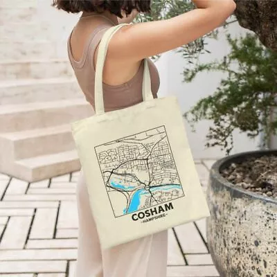 Cosham - Hampshire City Street Map Tote Bag • £12.99