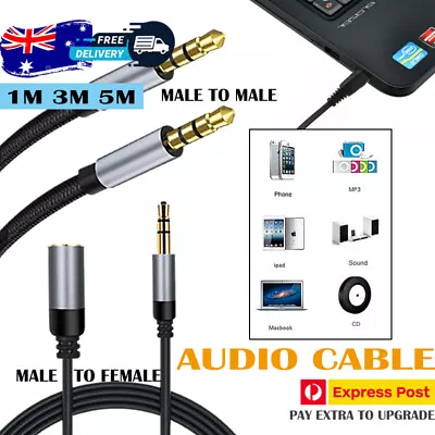 AUX Male To Male/Female Cable Audio 3.5mm Headphone Stereo Extension Cord • $6.59