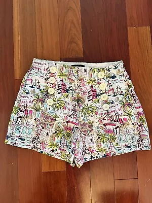 J. Crew Sailor Shorts In Harbor Print Size 0 • $14.99