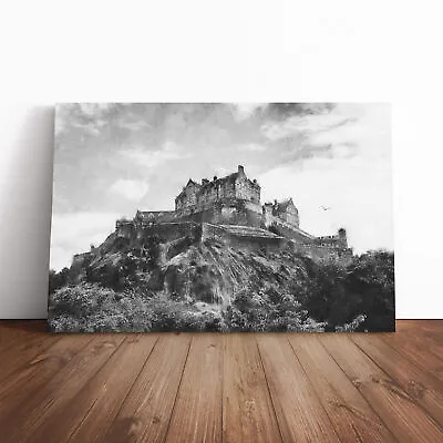 Edinburgh Castle In Scotland Canvas Wall Art Print Framed Picture Home Decor • £29.95