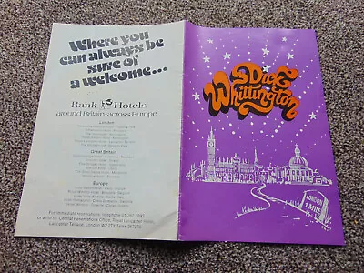 Dick Whittington Panto Theatre Programme (1978 Cilla Black Cannon & Ball Etc) • £6