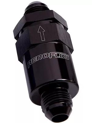 Aeroflow 30 Micron Billet Fuel Filter -6AN Black  2 Length (AF609-06BLK) • $36.67