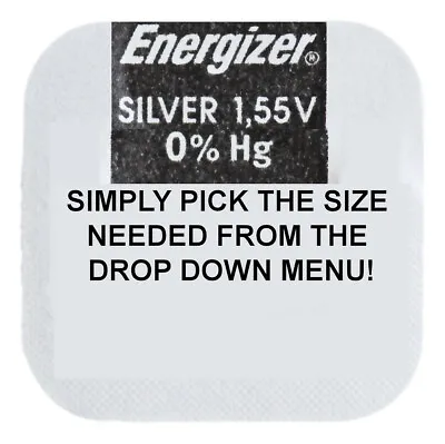Genuine ENERGIZER Silver Oxide Watch Battery 1.55v - ALL SIZE SHOWCASE! • £2.99