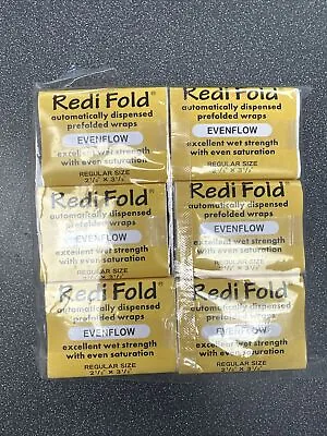 $19.99 • Buy Redi Fold Automatically Dispensed Prefolded Wraps Regular Size - Evenflow -