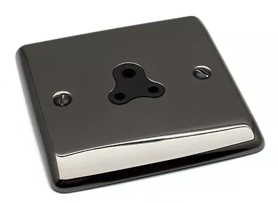 £3.99 • Buy Black Nickel Polished Sockets And Switches Black Trim - Definition Range