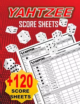 Yahtzee Score Pads: Yahtzee Score Sheets For Scorekeeping 8.5 X 11 Inches Large • $9.23