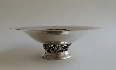 Vintage Sterling Silver Footed Bowl Or Candy Dish Danish Style Regent 69 • $175