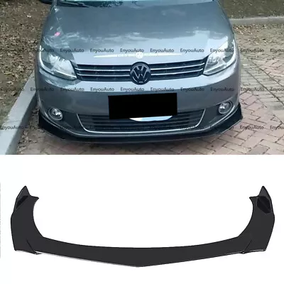 For Volkswagen CC Universal Front Bumper Lip Spoiler Splitter Glossy Black • $47.50