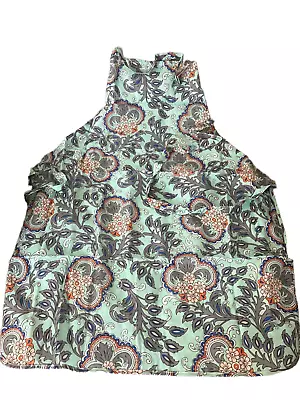 Vera Bradley Penelope's  Garden Full Apron-cotton- Purple Blue Adjustable Straps • $22.99