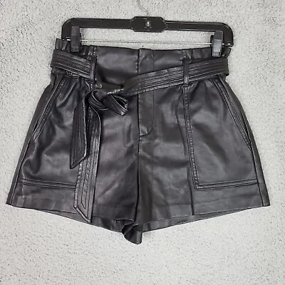 $34.99 • Buy ZARA Trafaluc Collection Women’s Faux Leather High Rise Shorts Size S