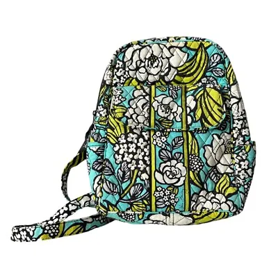 Vintage Vera Bradley * Island Blooms * Turquoise & White Backpack • $30