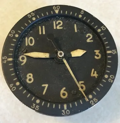 Waltham Type A13A Aircraft Clock 8 Day US Military Good Staff For Parts/Repair • $79.99
