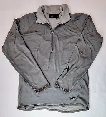 Patagonia R1 Gray 1/2 Zip Thermal Pullover USA Made Mens Large Regulator • $34.99