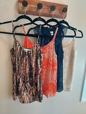 CAbi Lot Of 4 Spring/Summer Tops Size S All In Excellent Condition! Gorgeous! • $29