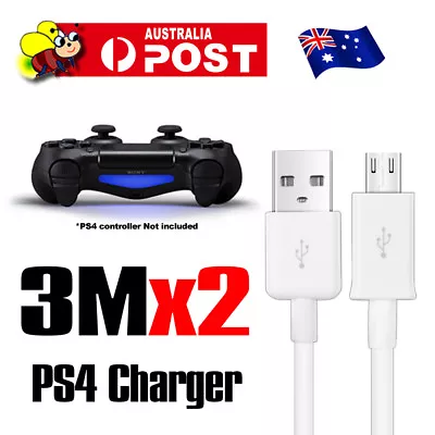 $10.95 • Buy PS4 Controller Cable USB Power Charger Cable For SONY PlayStation 4