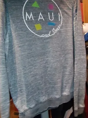 Maui And Sons Hoodie Adult XL Grey/White Surf Pullover Sweatshirt (N 998) READ!! • $14