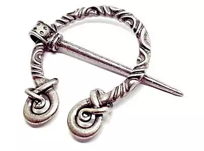 Viking Brooch Shawl Cloak Pin Clasp Norse Medieval Penannular Jewellery Pagan • $5.72